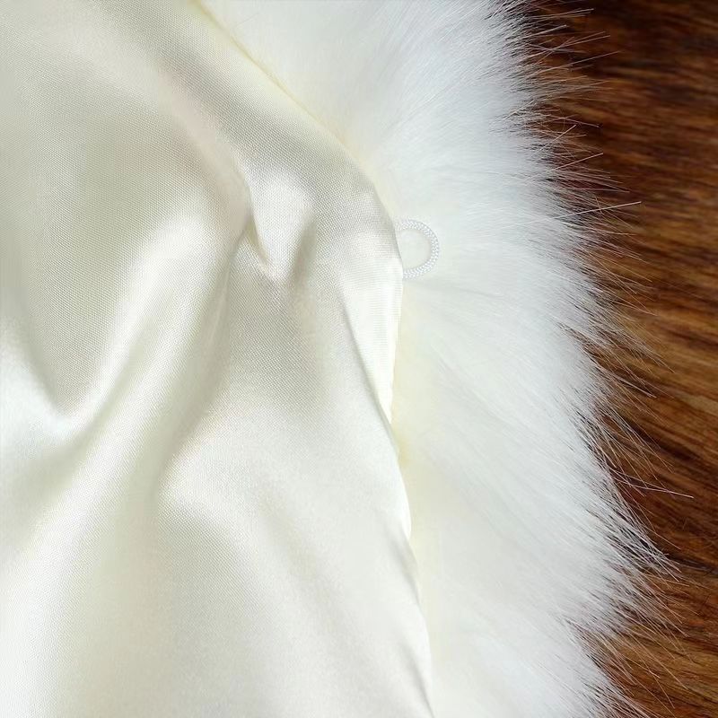 Export foreign trade Spring and Autumn New imitation fur coat women's short special coat imitation mink imitation fox fur collar slim fit
