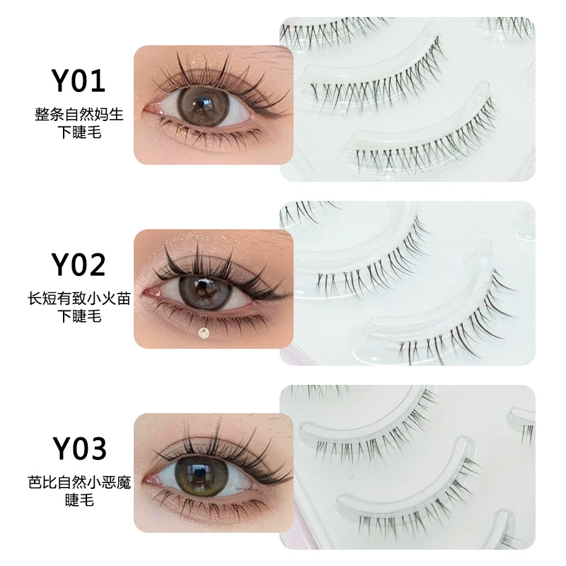 Little evil dense desire to fake eyelashes, прозрачные стержни, вся природная имитация женской группы новичок к cos Барби