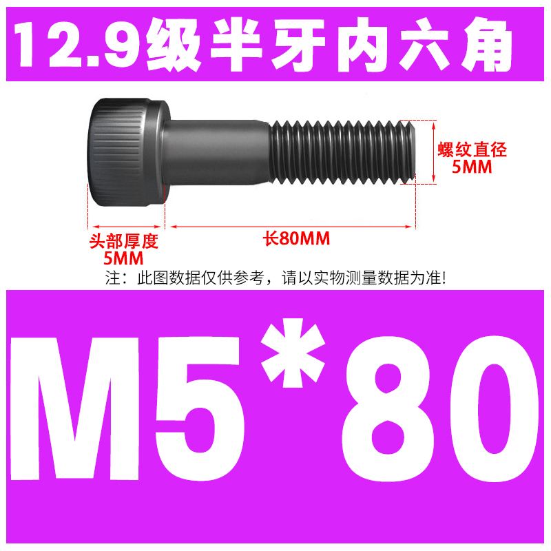 M5*80(절반 치아)