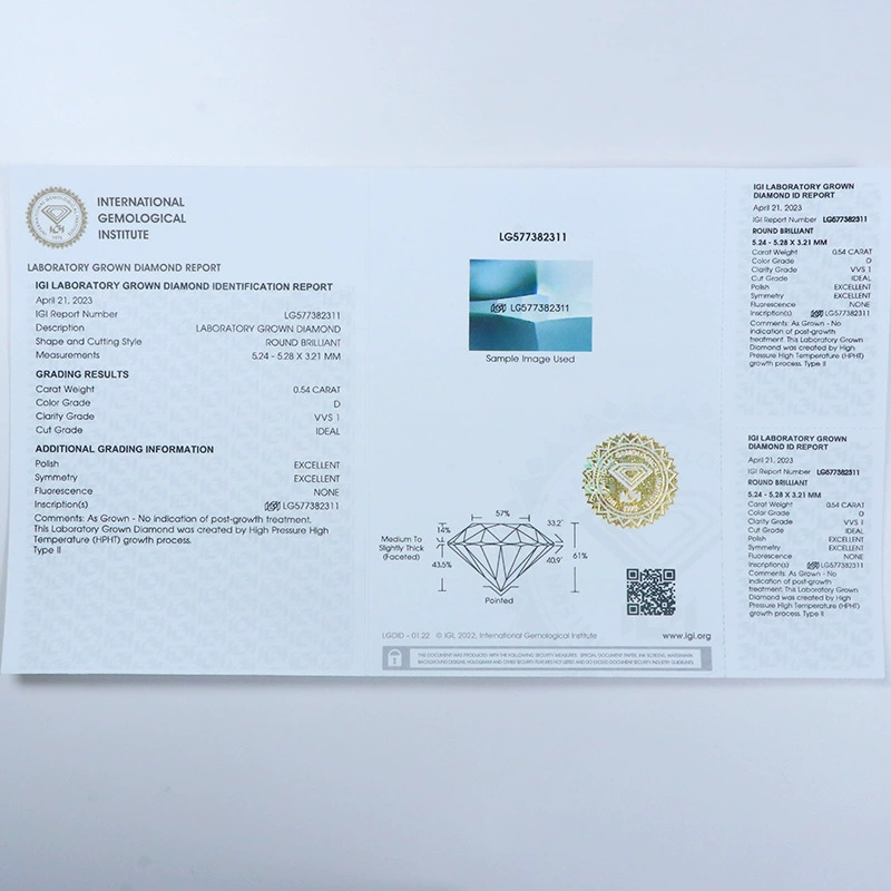Алмазная лабораторная добыча diamonds выращивание алмаз окрашенный VVS размер 5 мм круглый цвет IGI сертификат пятно