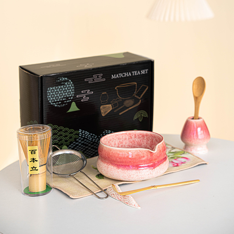 日本製ギフトボックスセット クロスボーダーインスタイル 抹茶ボウル 抹茶ティーセット 百本立陶器 クロスボーダー限定|undefined
