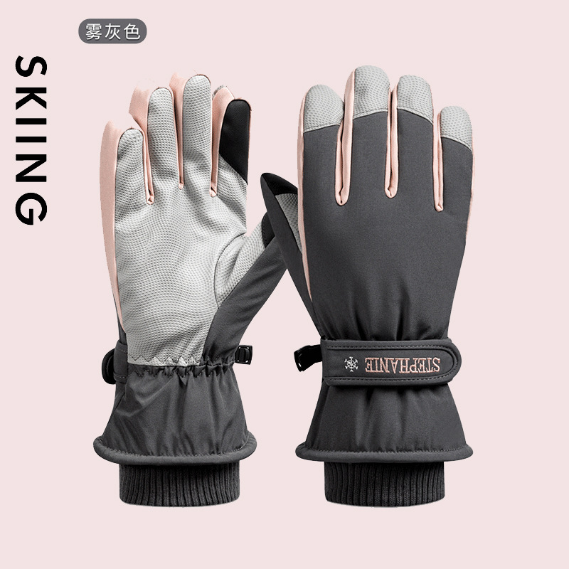 Ski gloves winter warm gloves men's mountaineering outdoor wholesale riding electric motorcycle touch screen winter sports