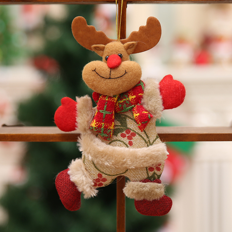 クリスマスクリスマスツリー部品クリスマス人形ダンス老人雪だるま鹿熊布人形ペンダントプレゼント|undefined