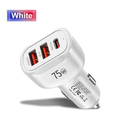 Car Charger One-To-Three Mobile Phone | Mobil şarj cihazları