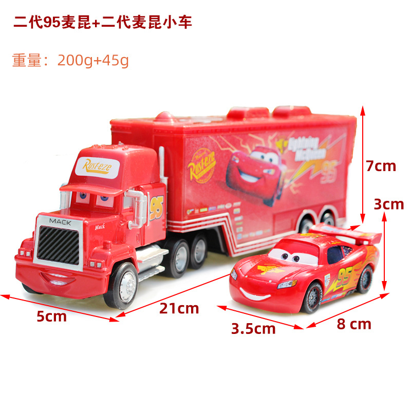 Cars Container Truck Uncle Mai Car Set Mcqueen Roadblock Missile No. 36 Alloy Toy Collection