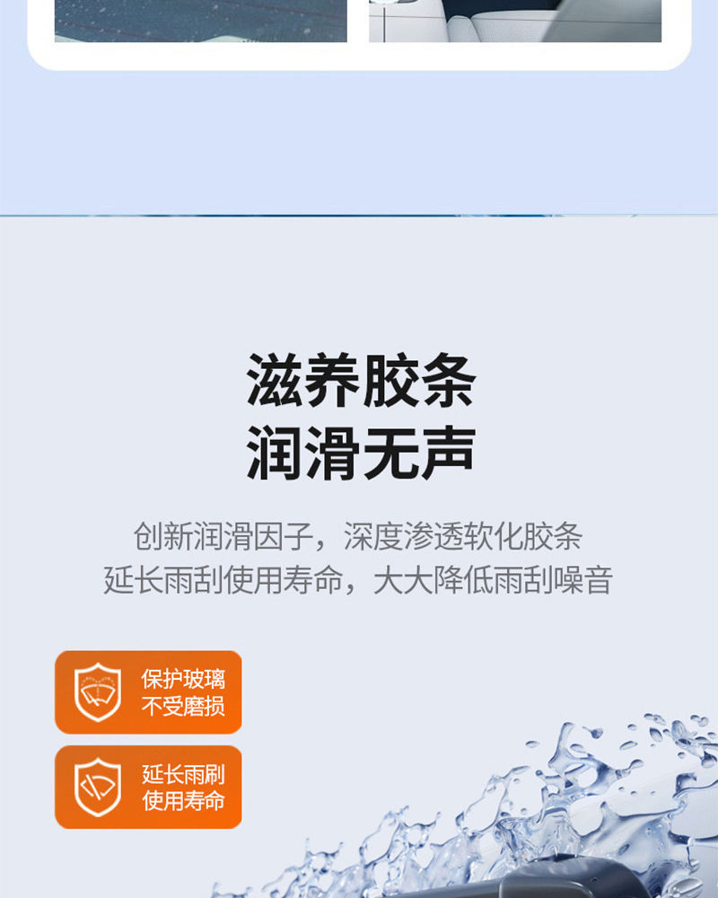 Car Glass Cleaner, Powerful Stain Remover, Oil Film Remover, Ethanol Glass Cleaner, Winter Antifreeze Glass Cleaner, Withstands Temperatures Below -40 Degrees