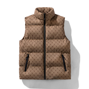 New B- word Explosions Cotton Vest Men's Bread Clothing Cotton-padded Sleeveless Vest Thickened Warm Vest