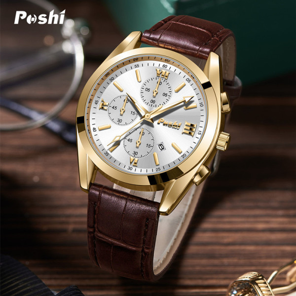 POSHI Fashionable quartz high-end waterproof watch