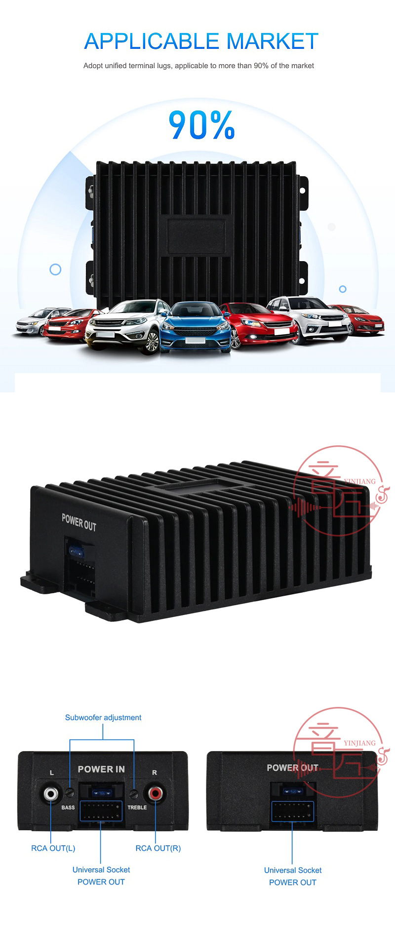 Cross-border large screen Android navigation DSP power amplifier upgrade box professional DSP Amplifier Box Android DSP