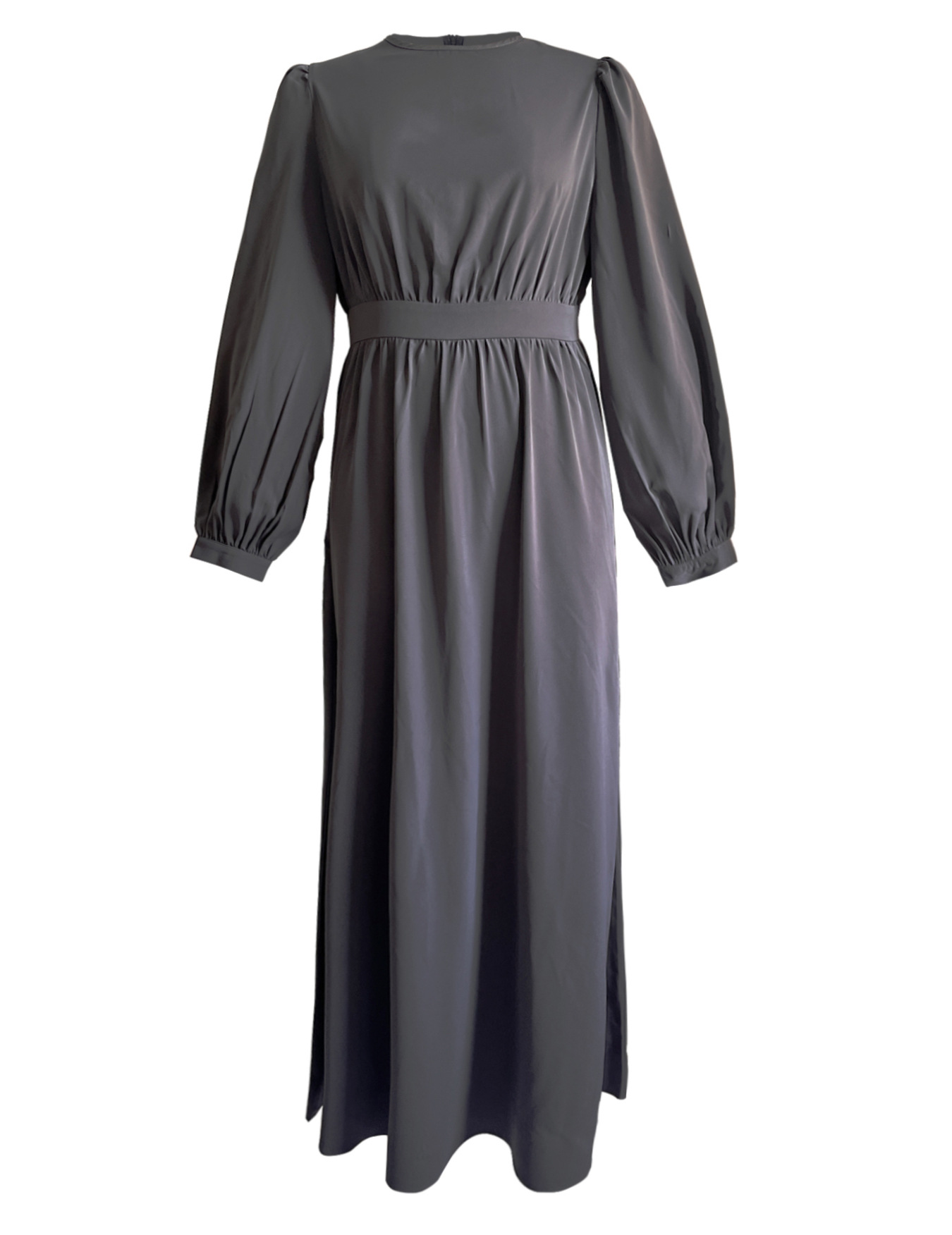 2025 New Middle Eastern Cross-Border Muslim Women's European And American Fashion Slim-Fit Long Dress Abayas Robe_ecoleips.com