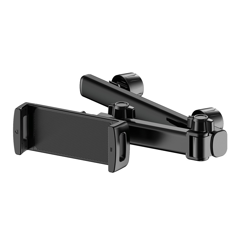 Car rear seat tablet holder, dedicated for iPad, retractable and foldable in-car phone holder