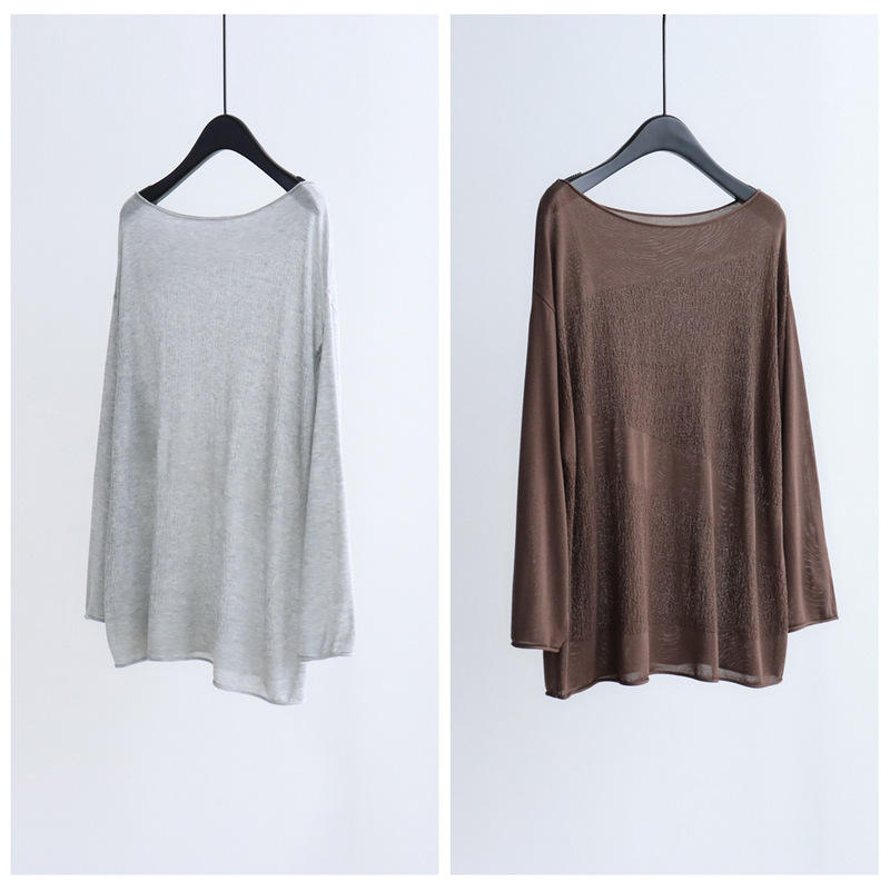 Artistic Retro Off-Shoulder Knit Sweater Long-Sleeve Tencel Lyocell Spring/Summer Sun-Protective Loose Casual Top for Women Artistic Retro Off-Shoulder Knit Sweater Long-Sleeve Tencel Lyocell Spring/Summer Sun-Protective Loose Casual Top for Women