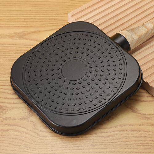 Cross-border medical stone four-hole omelette pan flat bottom non-stick egg pan mini frying pan breakfast pan kitchen artifact frying pan