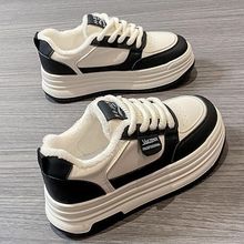 厚底加绒加厚小白鞋女2024秋冬季新款爆款ins百搭防滑运动休闲鞋