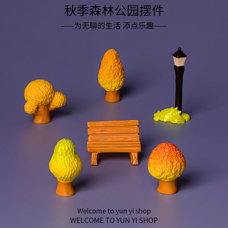 Creative Resin Small Ornaments for Autumn Forest Park DIY Dollhouse Landscaping Home Decoration Car Dashboard Ornaments Creative Resin Small Ornaments for Autumn Forest Park DIY Dollhouse Landscaping Home Decoration Car Dashboard Ornaments