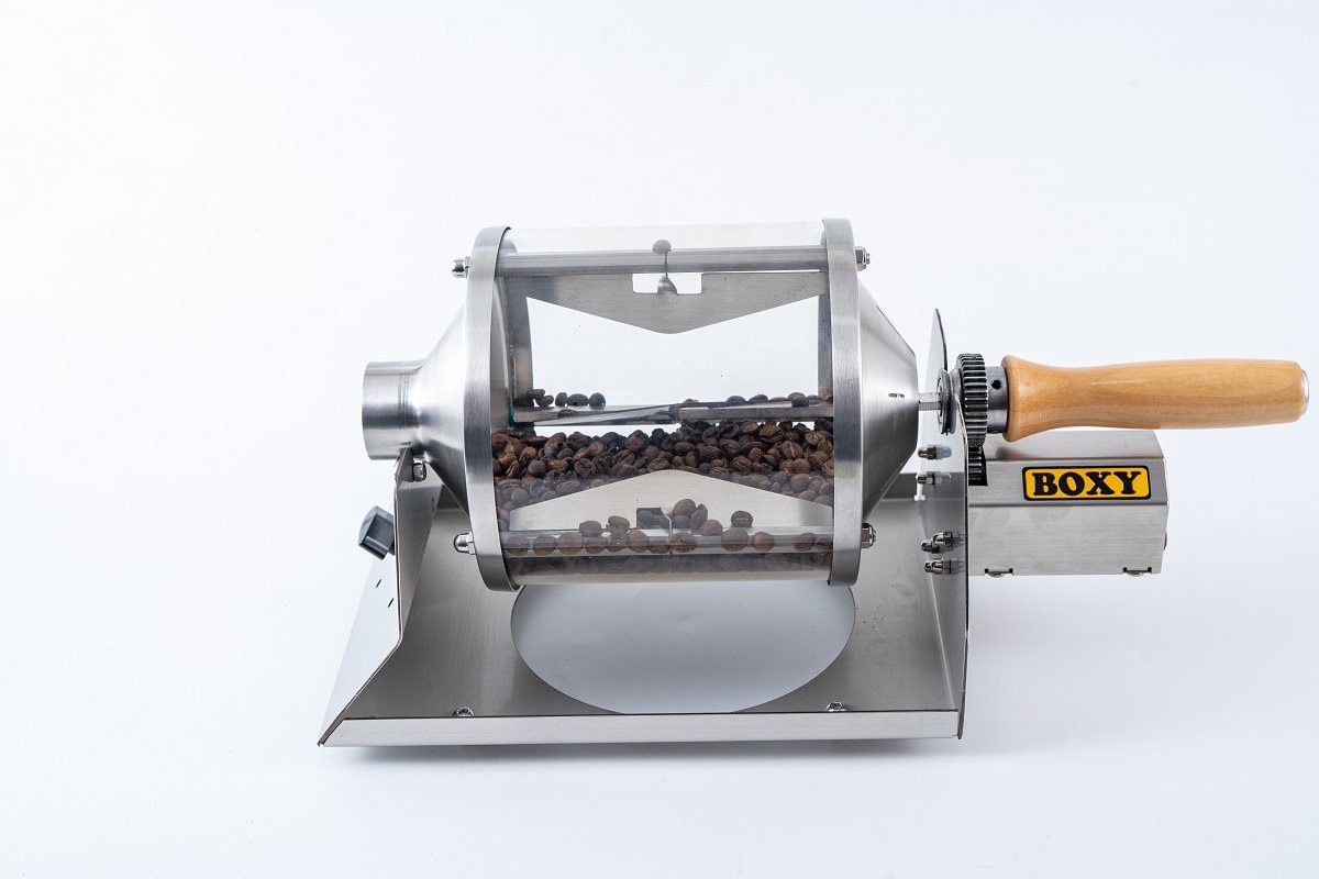 Coffee quartz glass drum for commercial use