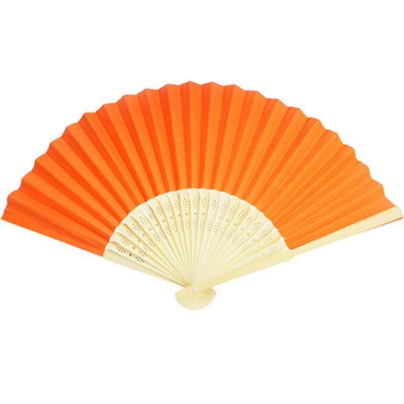 부채-오렌지