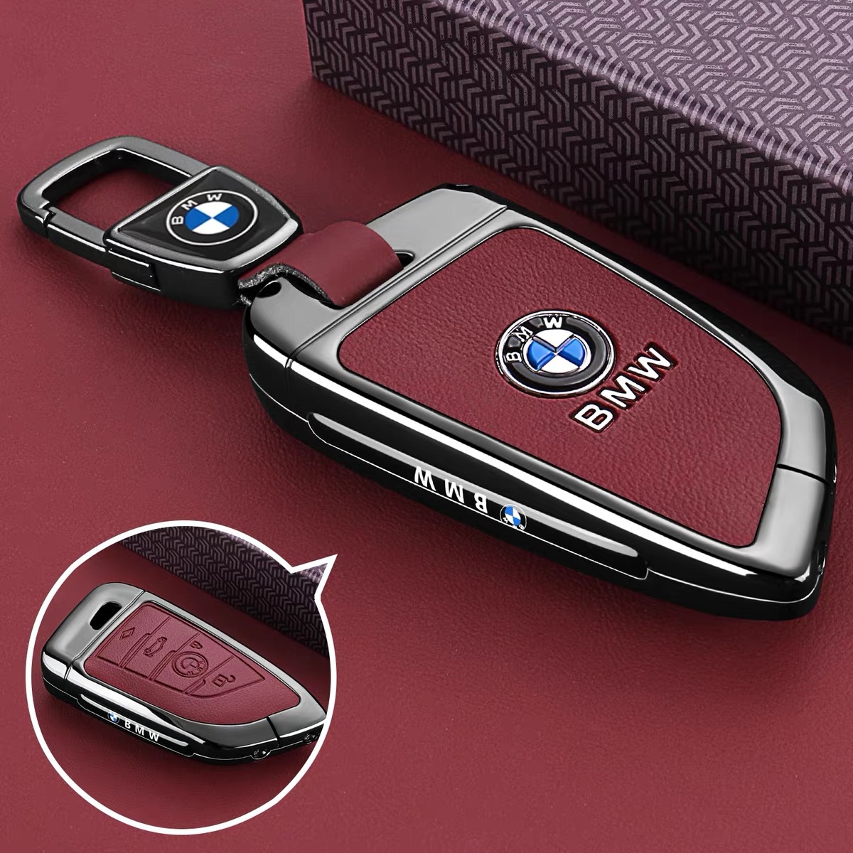 Suitable for 25 Bmw 5 Series Key Covers 530Li/525Li Bag 7 Series 3 Series New X1/I5/X7 Shell Bmw Buckle