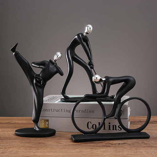 Minimalist Sports Figurine Decor for Living Room, Study, Cabinet, Bar Cabinet, Character Ornament, Home Decor, Personalized Fashion Art Piece