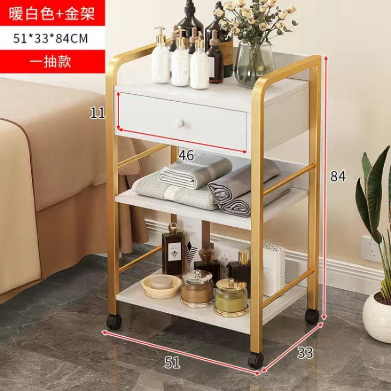 美容室専用トロリー、美容機器収納ラック、機器収納トロリー、多機能可動ツールトロリー|undefined