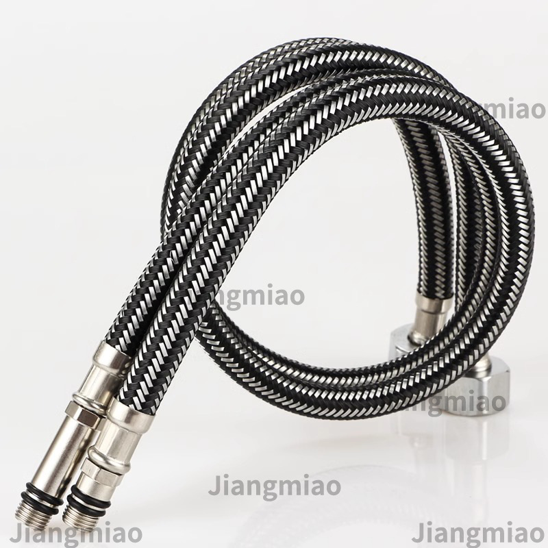 Manguera de entrada de agua, tubo de acero inoxidable trenzado, lavabo, grifo, inodoro, tubo de entrada de agua, manguera de trenzado de metal, tubo de entrada de agua caliente y fría