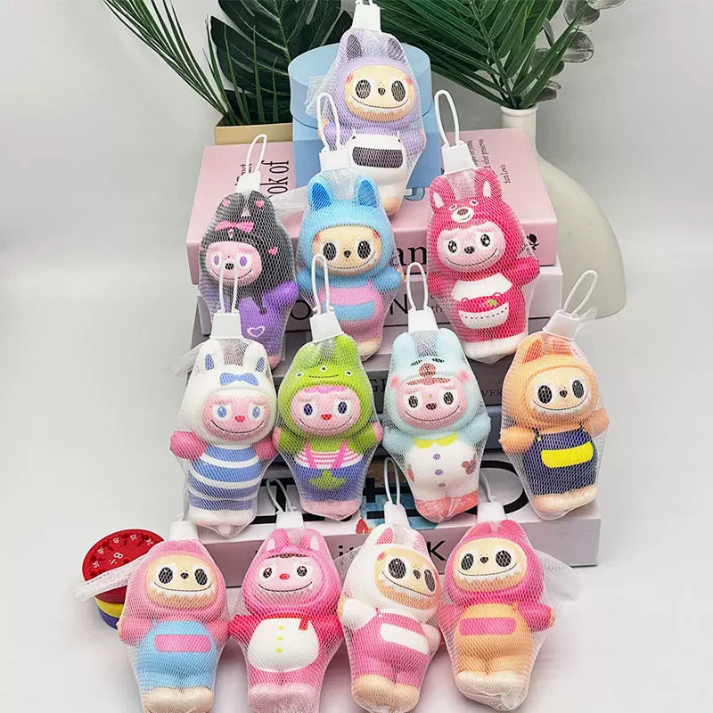 跨境热销爆款拉布布捏捏乐Q玩慢回弹解压站姿可爱玩具玩偶小礼物