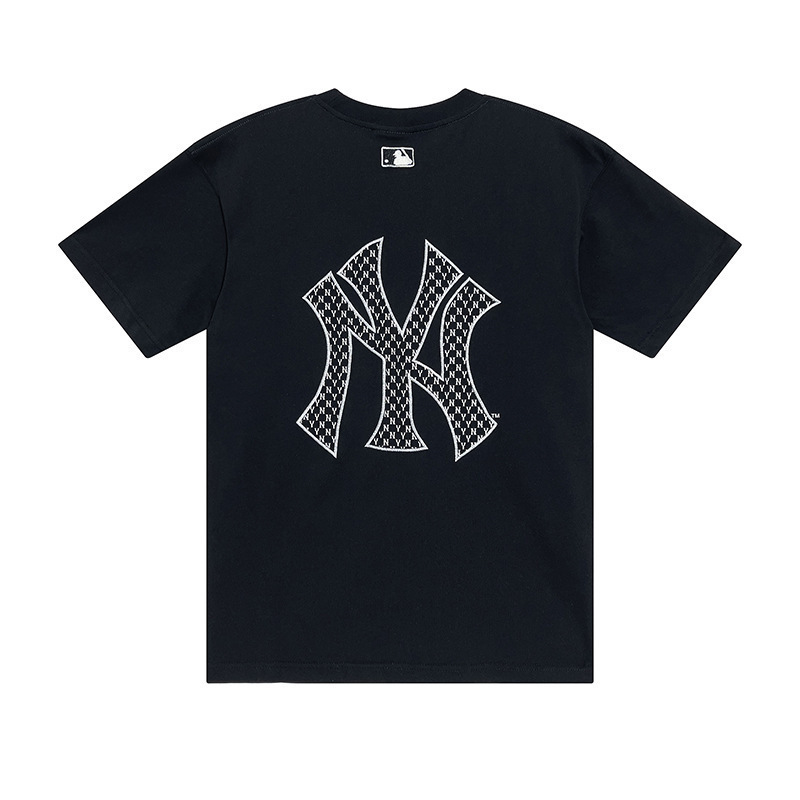 广州光复南服饰有限公司MLB短袖大LOGO下摆双开叉男女同款T恤棉|undefined