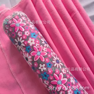 [Cotton Flannel 加工卡通印花法兰绒 尿垫 吸水尿布 印花起绒布]