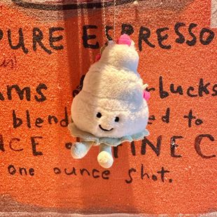Cute Dessert Flowers Cake Plush Toy Bread Flowers Dessert Doll Bag Pendant Game City Grab Machine Doll
