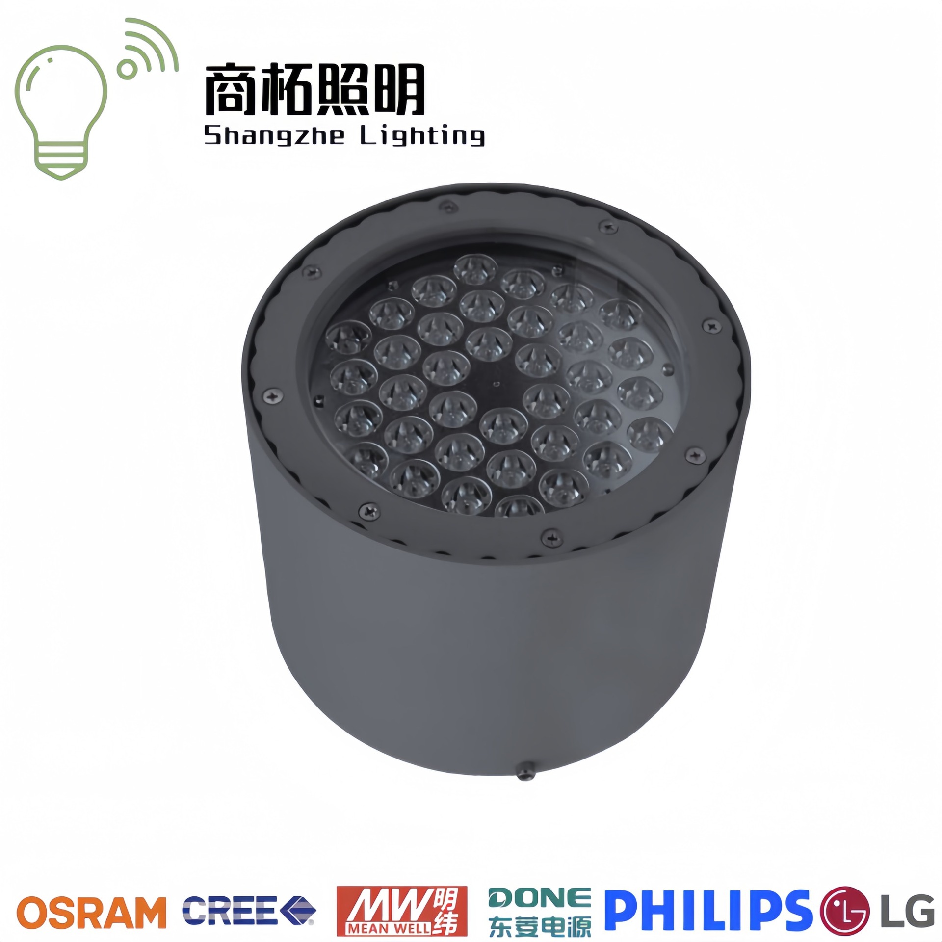 12W18W36W54W 户外防水 led大功率防水筒灯 明装防潮天花射灯