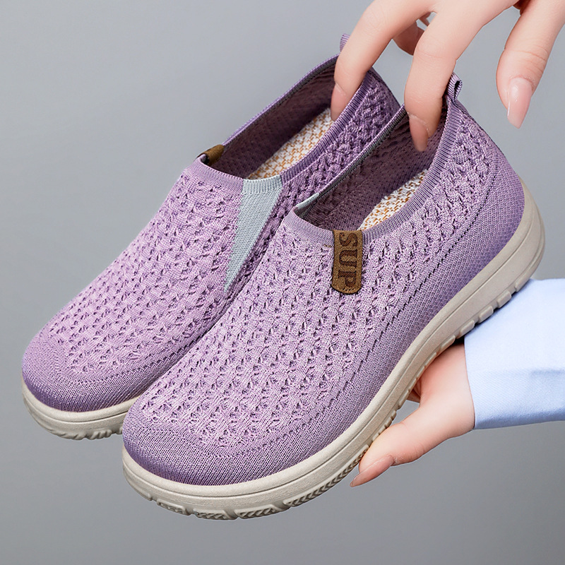 Zapatos zapatos casuales de todo fósforo de color sólido para mujer, zapatos perezosos de un pie, suela suave, pies no cansados, zapatos planos de comercio exterior, zapatos de mujer al por mayor