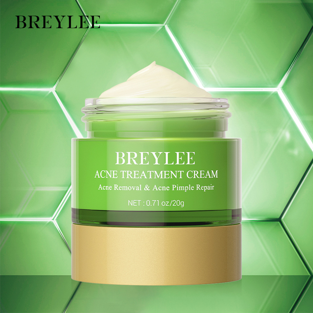 BREYLEE 茶树痘痘精华霜面部护理痘痘膏acne cream非BPOM