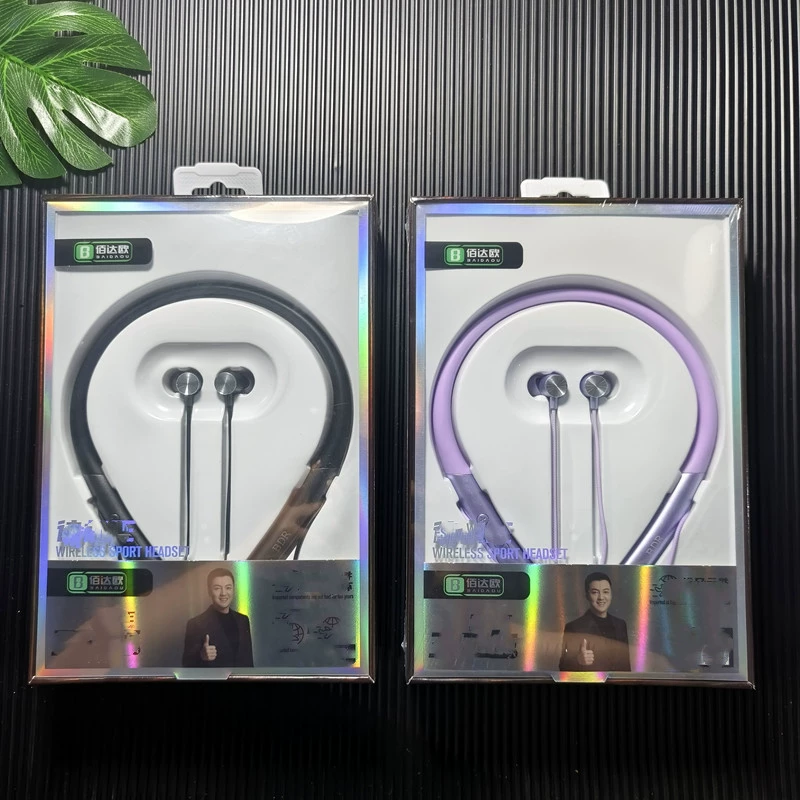 Накладные спортивные Bluetooth-гарнитуры черный фиолетовый Bluetooth-гарнитура красиво упакованные смарт-машины Универсальный Bluetooth