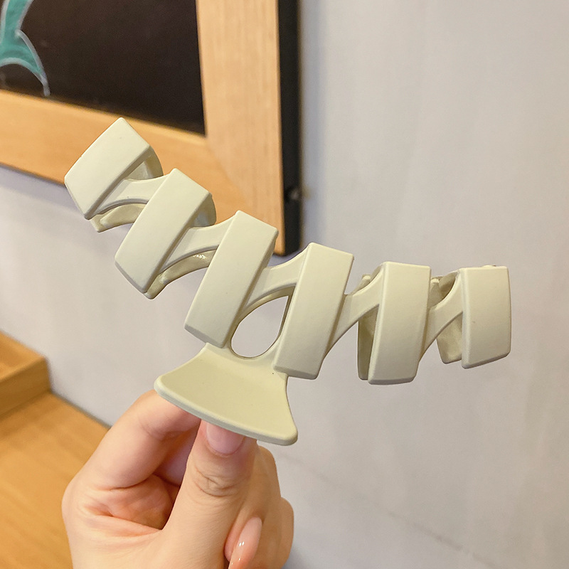 大号撞色发抓春季鲨鱼夹显发量高颜值森系发夹多巴胺儿童轻奢抓夹|undefined