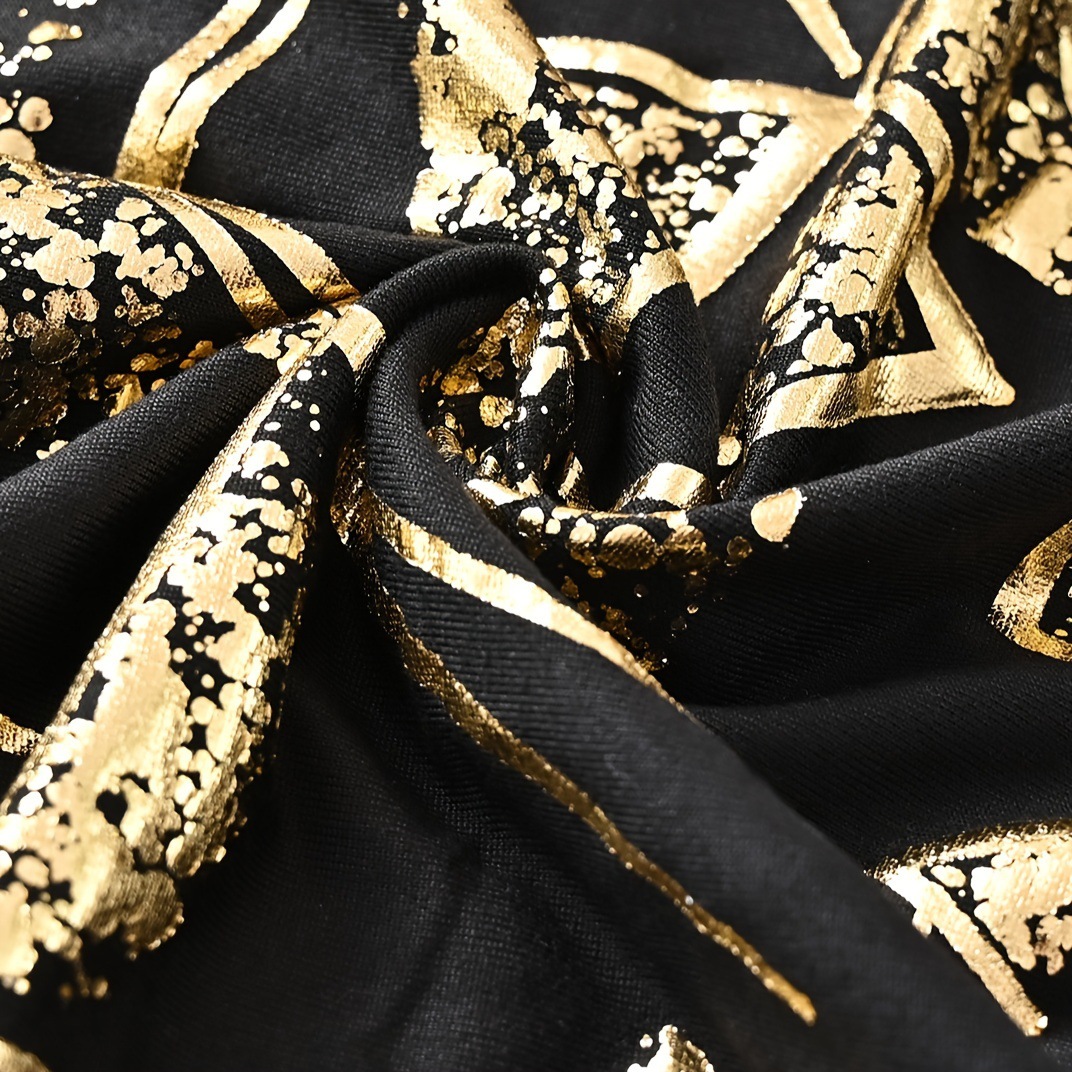 Transfronteriza venta caliente de seda de leche elástica estampada cubierta de silla de geometría hotel de restaurante cubierta de silla TEMU