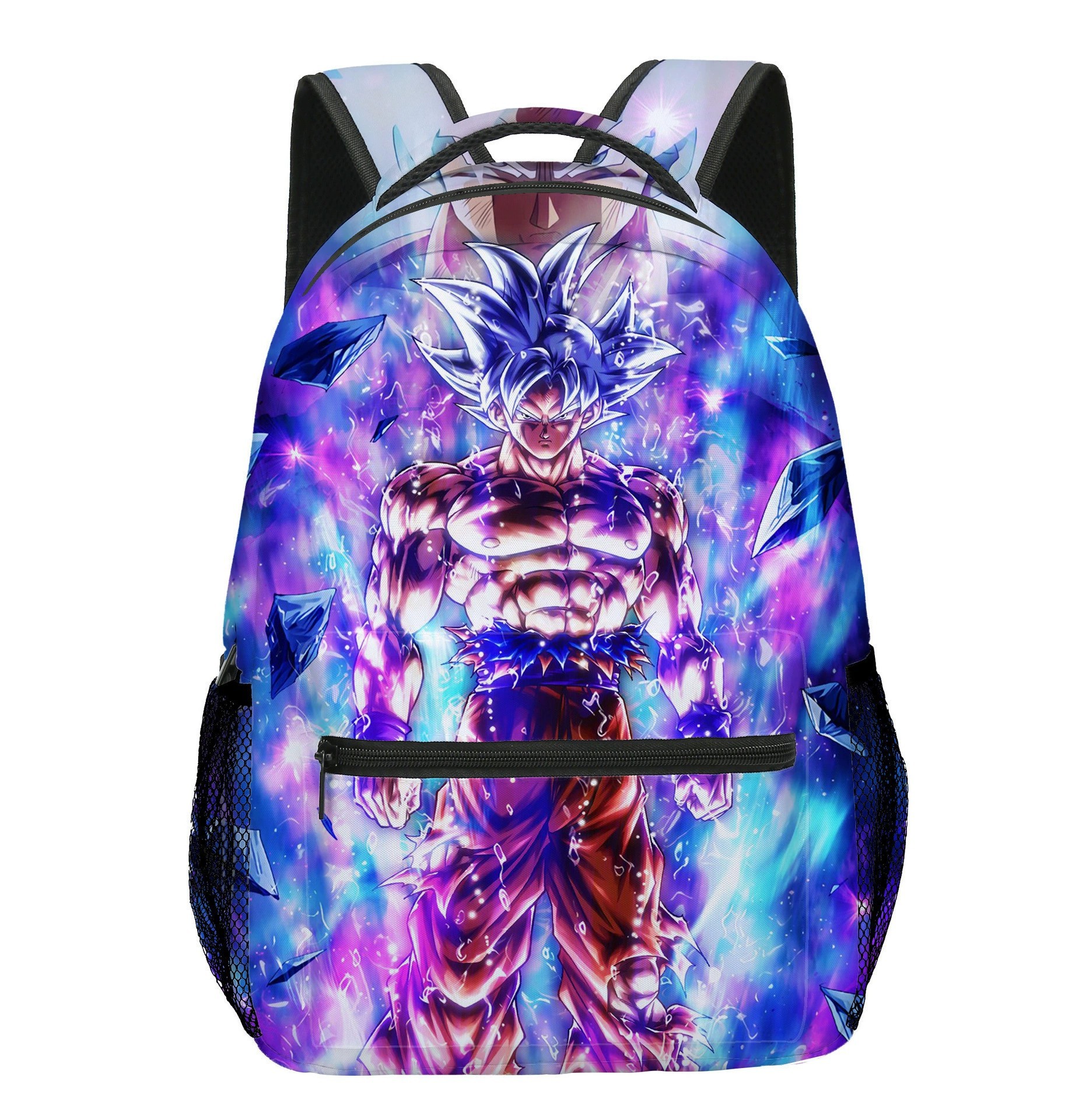 3D transfronterizo impresión de doble cara siete bolas de dragón nuevo dibujo animado bolsas escolares de estudiantes de primaria y secundaria mochila para niños mochila