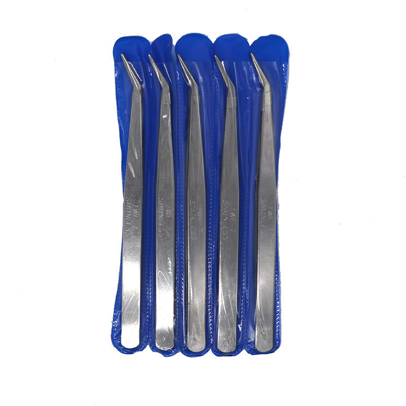 厚いステンレスピンセットのまっすぐな頭の肘の先のペンチの目のはさみの多肉の線のクリップのミシンの修理ツール|undefined