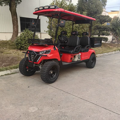 4 yerlik elektrikli qolf maşını, yük qutusu ilə, patrul avtomobili