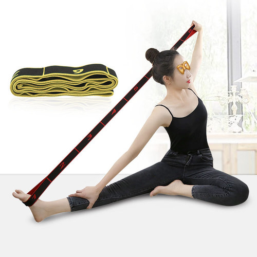 Yoga stretch resistance band high elastic multi-position yoga stretch band dance training correction resistance band