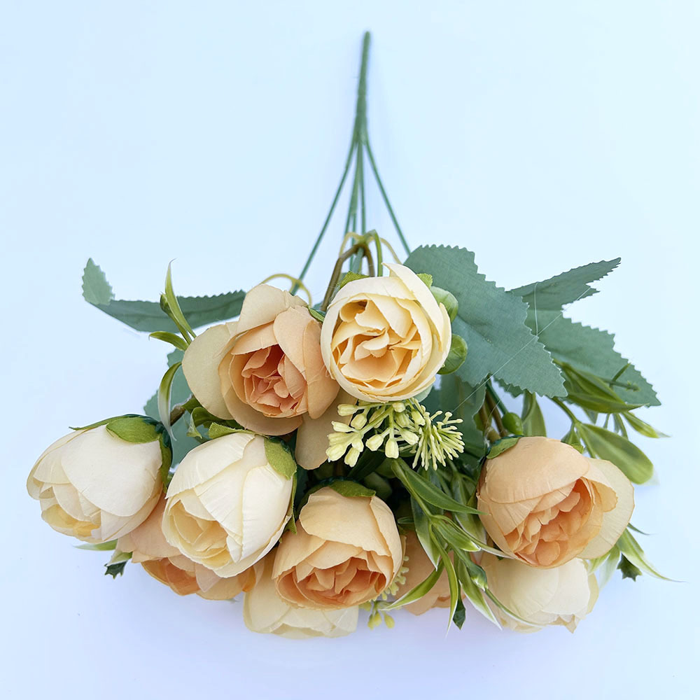 Artificial Peony Buds Decorative Silk Flowers For Wedding Decor_voghion.com