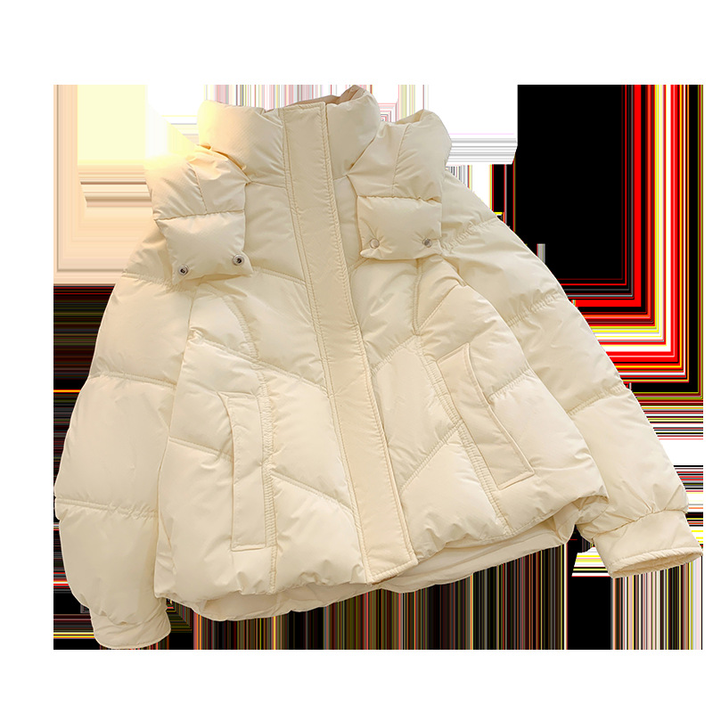 Algodón corto para mujeres 2024 nuevo hombre pequeño invierno coreano chaqueta de algodón grueso pan suelto chaqueta de algodón para mujeres image 3