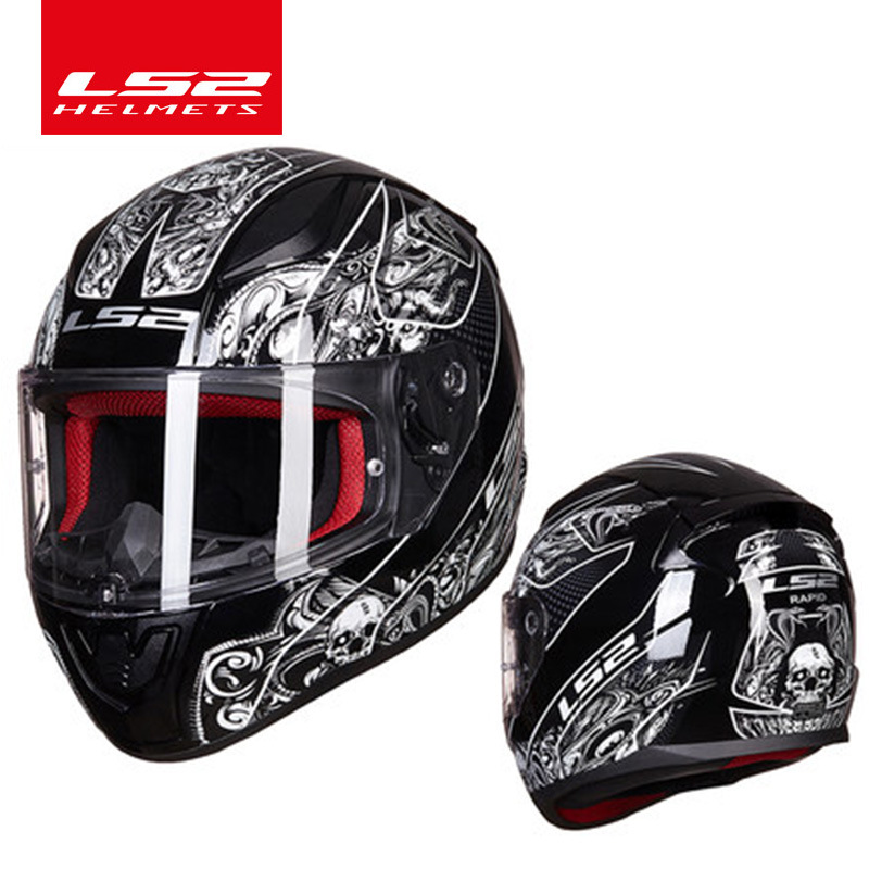 LS2 casco motocicleta casco completo unisex Four Seasons universal casco completo carding Racing running casco más tamaño casco FF353