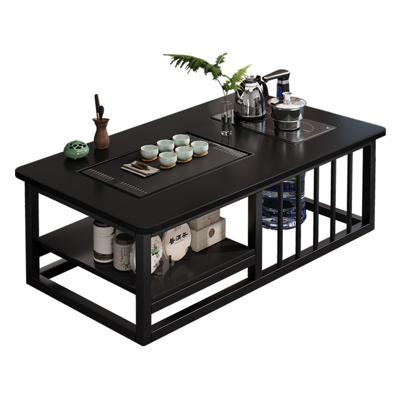 方形茶几客厅家用现代办公室茶台小户型简易泡茶套装一体功夫茶桌|undefined