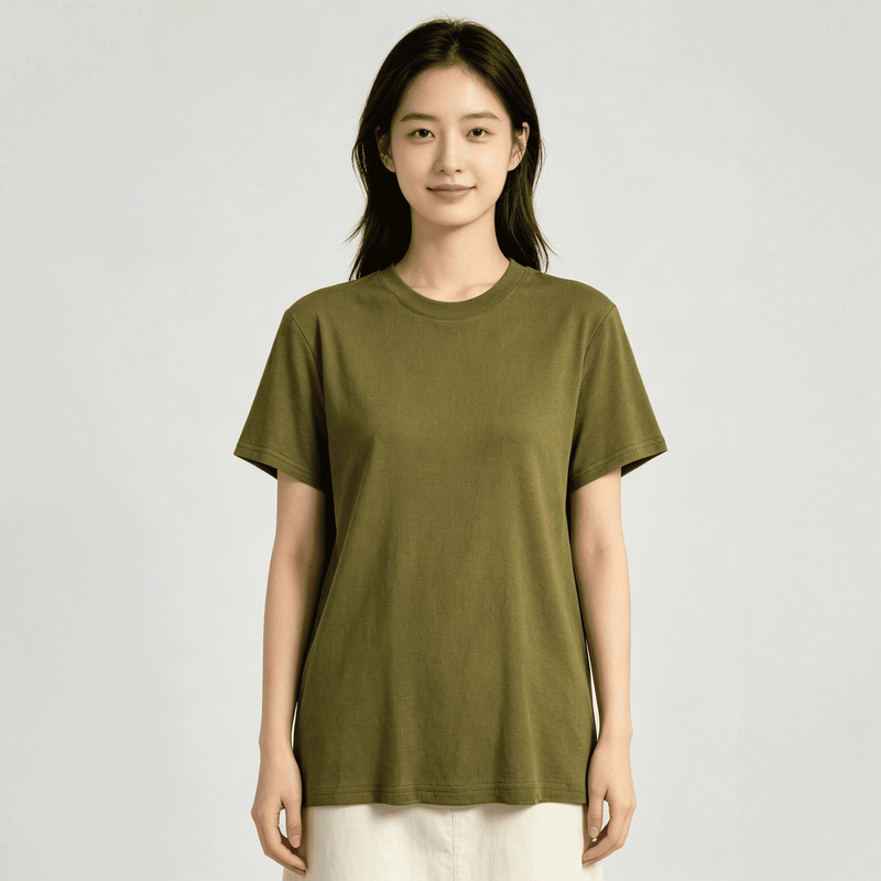 YJY3011 New Women's Short-Sleeve T-Shirt, Skin-Friendly Tencel-Wool Blend, Simple Basic T-Shirt YJY3011 New Women's Short-Sleeve T-Shirt, Skin-Friendly Tencel-Wool Blend, Simple Basic T-Shirt