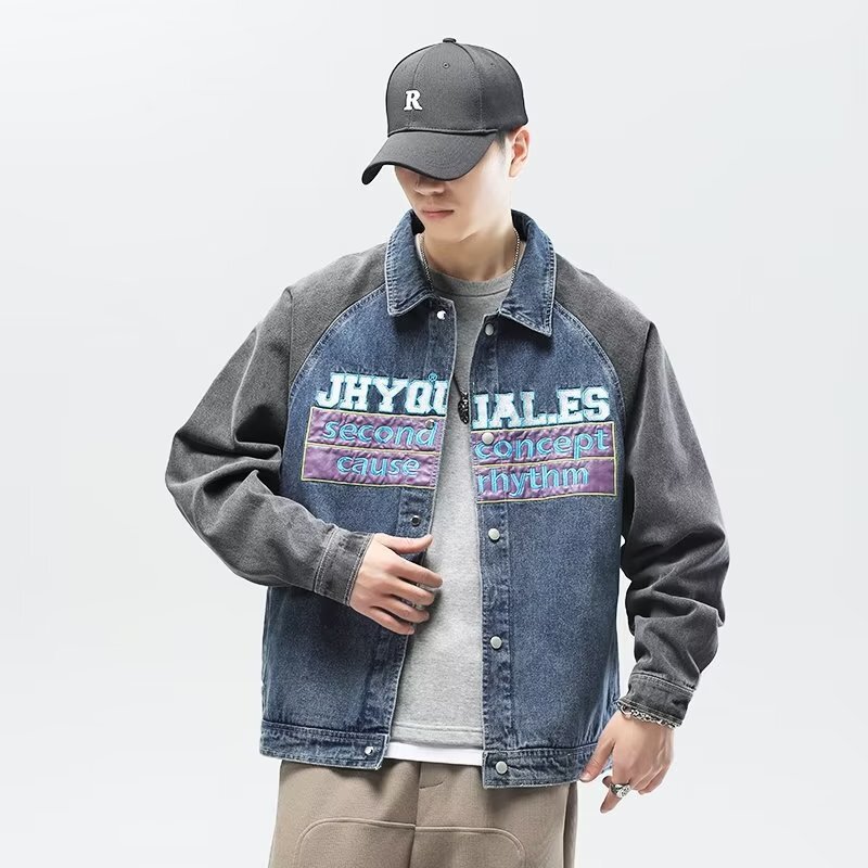 Japanese trend denim jacket for men and women