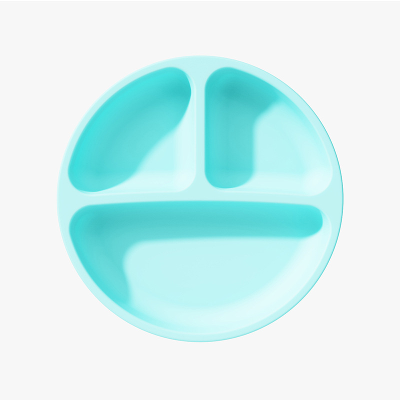 3 grid plate-sky blue