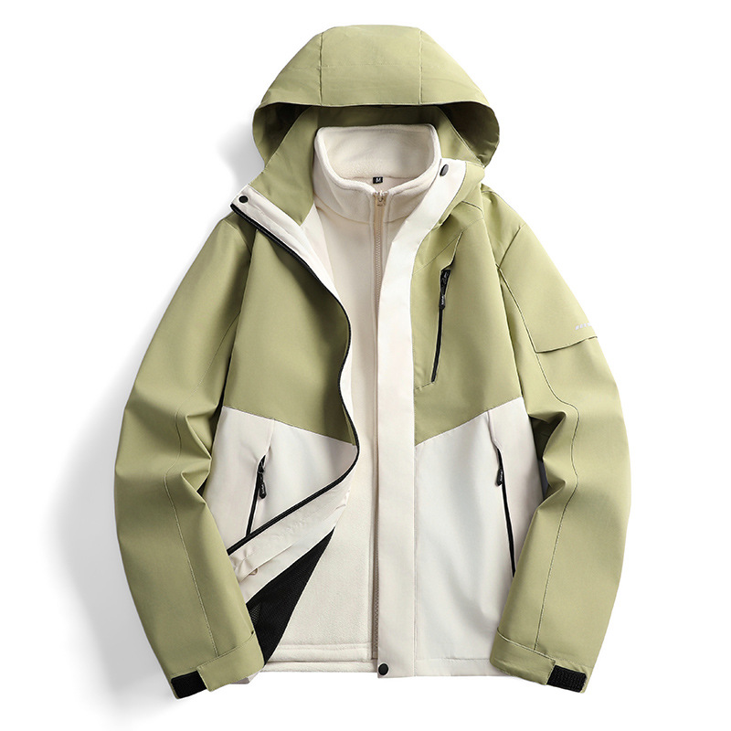 Travel velvet removable waterproof jacket
