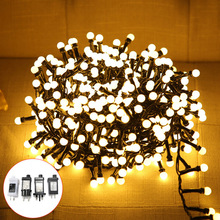 批發led圓球燈串聖誕節裝飾彩燈防水鞭炮燈蜈蚣造型燈rgb太陽燈串