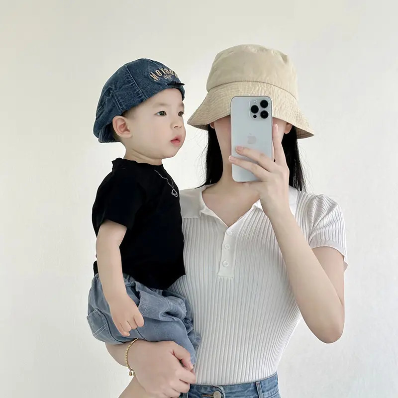 韩版洋气牛仔儿童帽子春秋薄款反戴鸭舌贝雷帽男女宝宝防晒前进帽|undefined