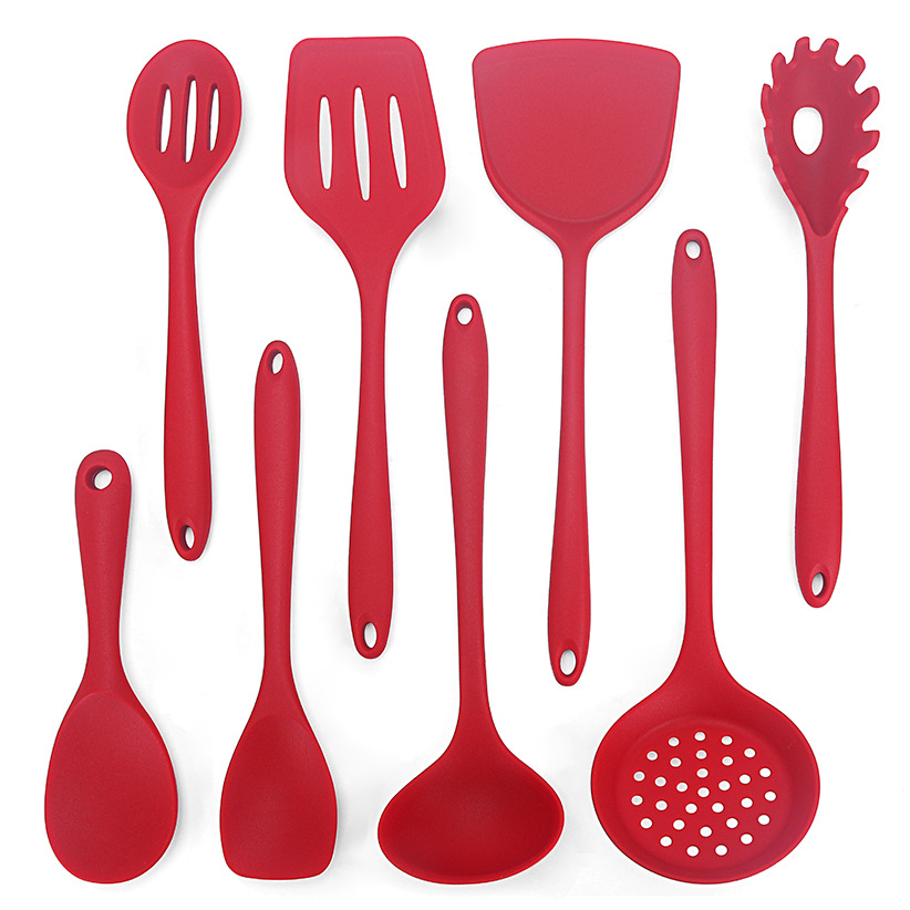 Silicone kitchen utensil set non-stick p...